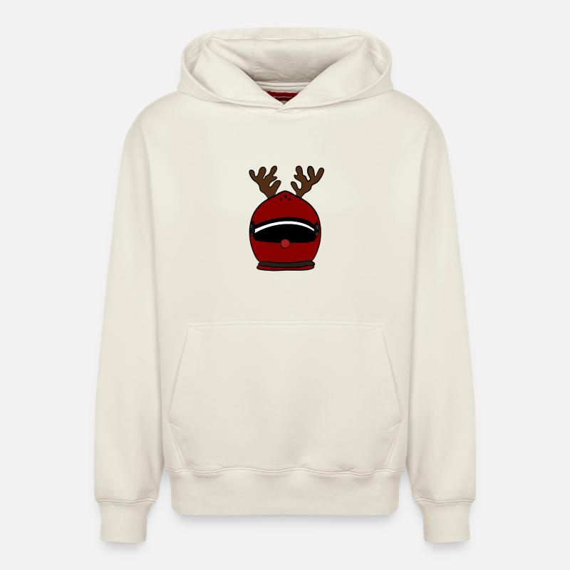 Noël - Sweat à capuche unisexe décontracté en coton biologique – de SPREAD - blanc cassé