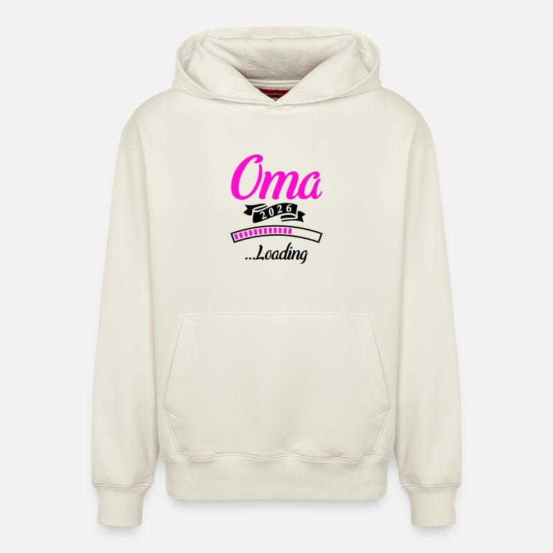 Oma 2026 Loading  - Relaxed Unisex Organic Hoodie – von SPREAD - Naturweiß