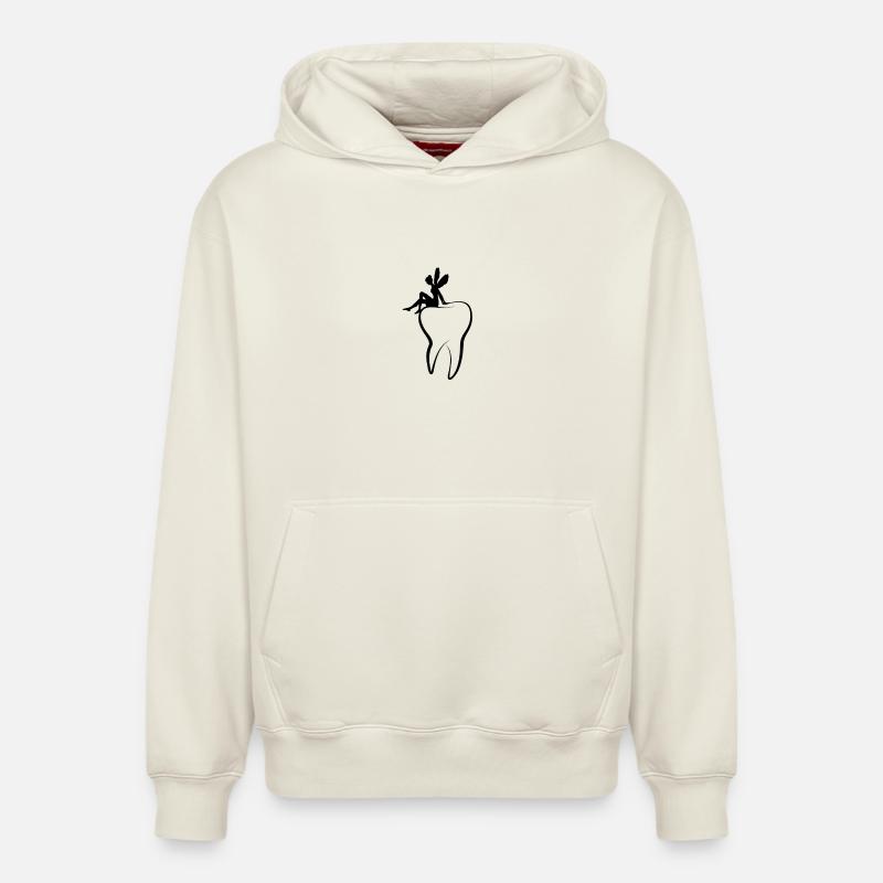 La petite souris - Sweat à capuche unisexe décontracté en coton biologique – de SPREAD - blanc cassé