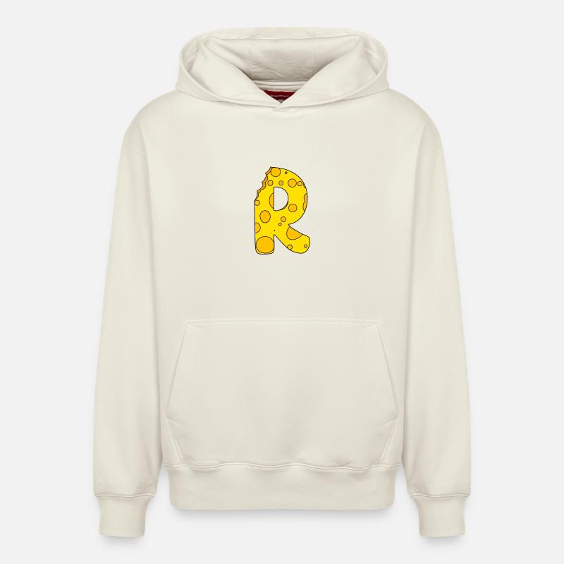 Point R - Sweat à capuche unisexe décontracté en coton biologique – de SPREAD - blanc cassé