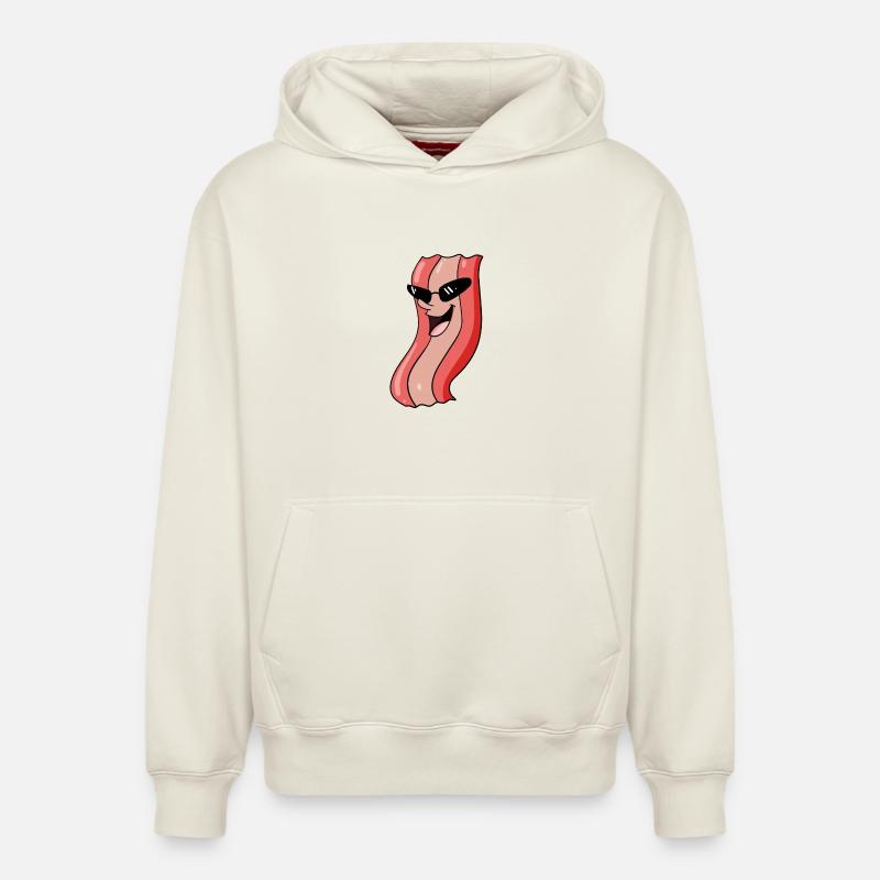 Bacon cool - Relaxed Unisex Organic Hoodie – by SPREAD - off white