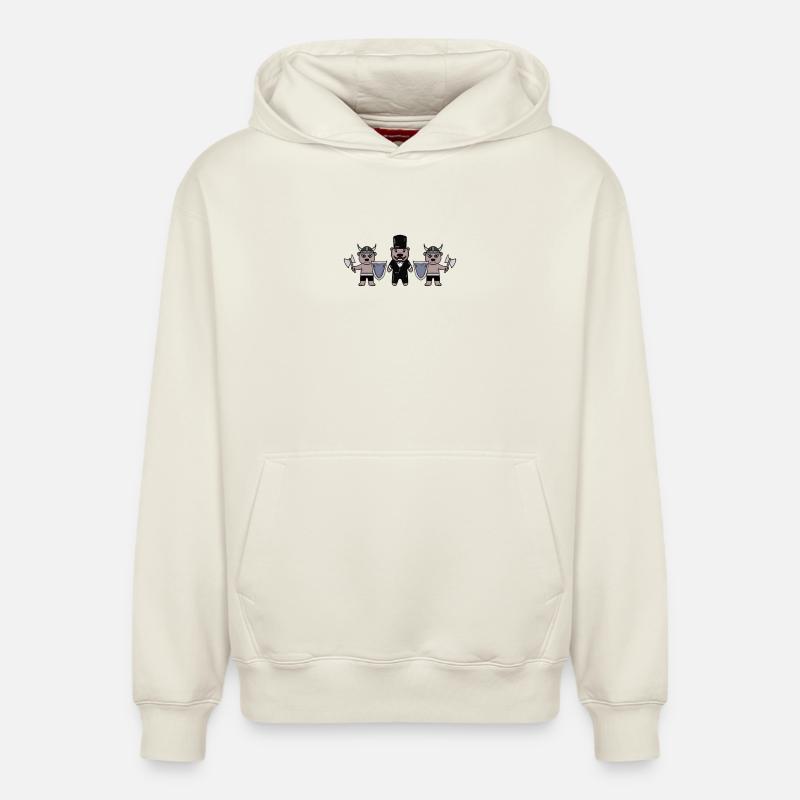 Bräutigam Security Wikinger - Relaxed Unisex Organic Hoodie – von SPREAD - Naturweiß
