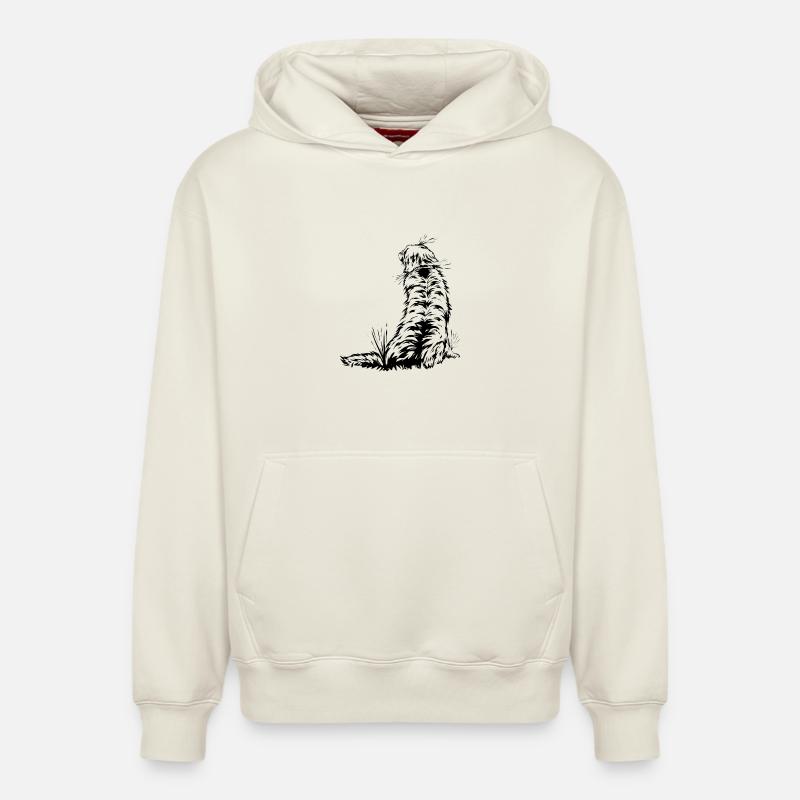Golden Retrievers - Sweat à capuche unisexe décontracté en coton biologique – de SPREAD - blanc cassé