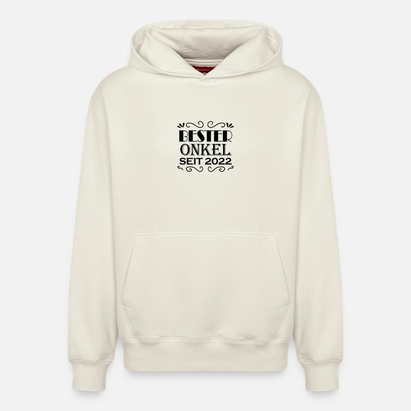 Bester Onkel seit 2022 - Relaxed Unisex Organic Hoodie – von SPREAD - Naturweiß