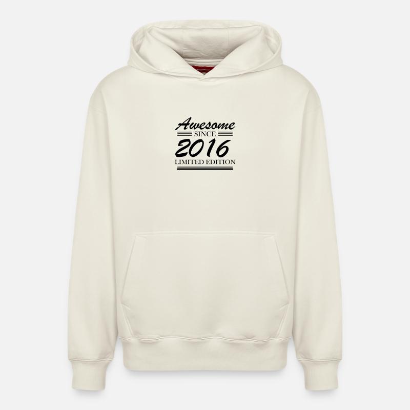 2016 - Promotion 2016 - Sweat à capuche unisexe décontracté en coton biologique – de SPREAD - blanc cassé