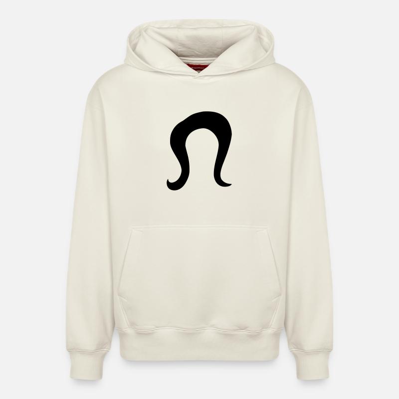 Coiffure - Sweat à capuche unisexe décontracté en coton biologique – de SPREAD - blanc cassé