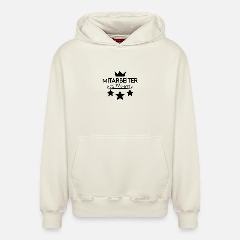 Mitarbeiter - Relaxed Unisex Organic Hoodie – von SPREAD - Naturweiß