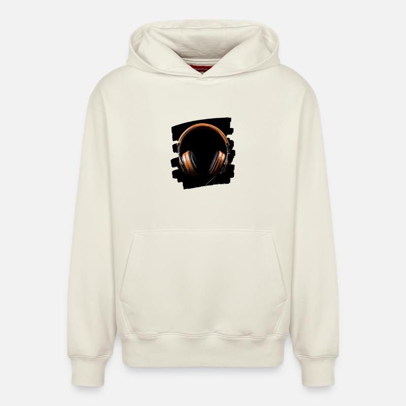 Casque - Sweat à capuche unisexe décontracté en coton biologique – de SPREAD - blanc cassé