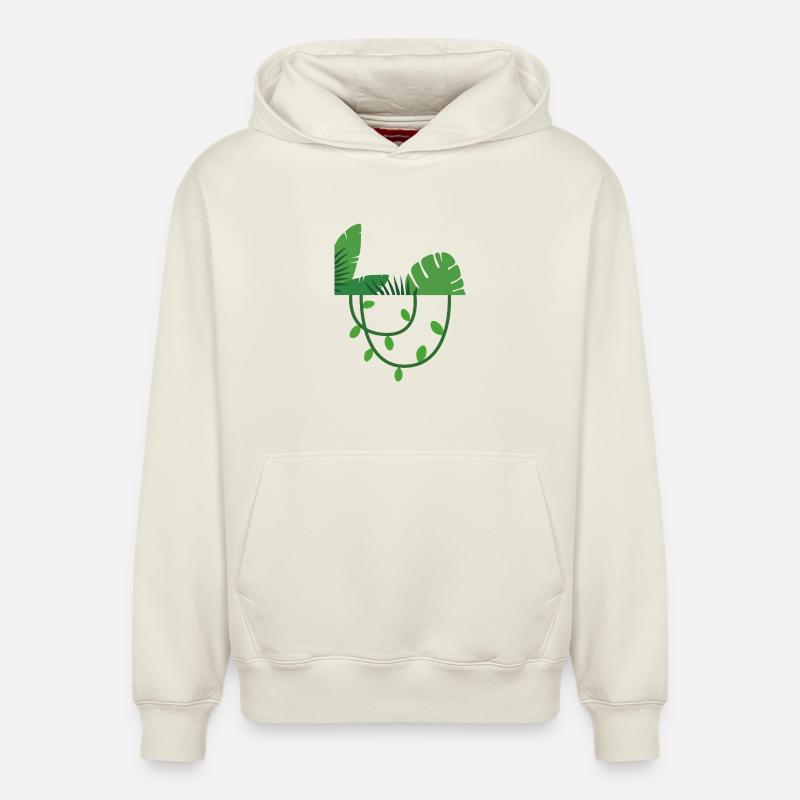 Nature moderne - Sweat à capuche unisexe décontracté en coton biologique – de SPREAD - blanc cassé