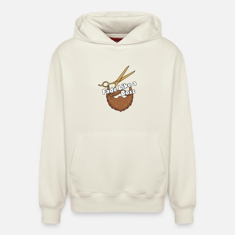 Fade Like a... Bart Scheren - Relaxed Unisex Organic Hoodie – von SPREAD - Naturweiß