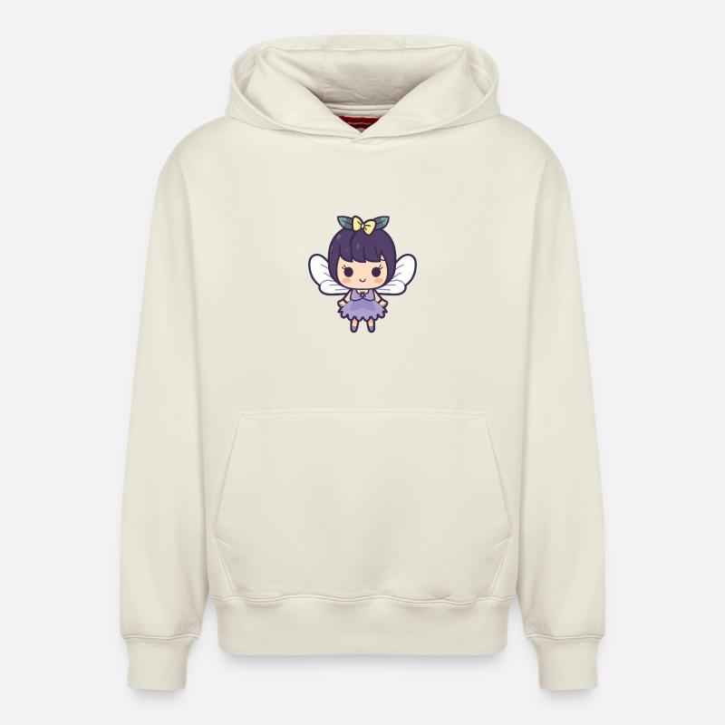 Fee Comic Niedlich - Relaxed Unisex Organic Hoodie – von SPREAD - Naturweiß