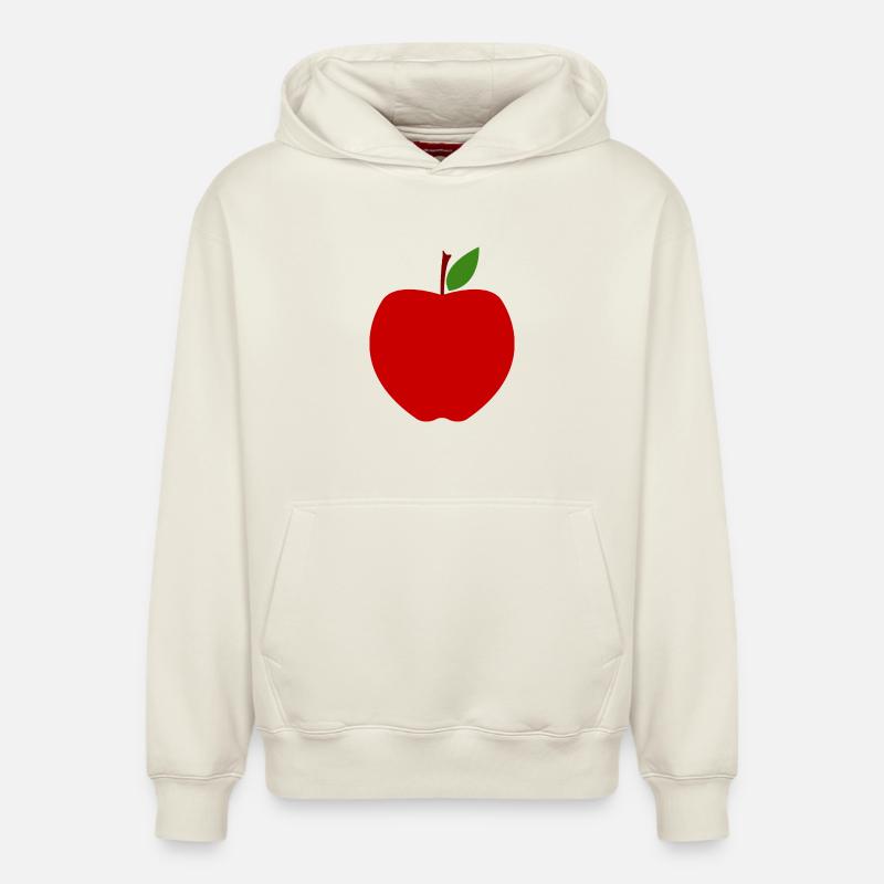 Pomme - Sweat à capuche unisexe décontracté en coton biologique – de SPREAD - blanc cassé