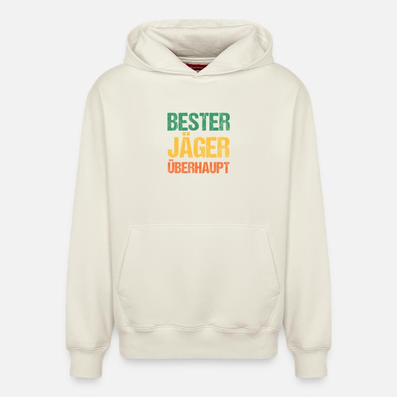 Chasse Chasse Chasseurs Chasseurs - Sweat à capuche unisexe décontracté en coton biologique – de SPREAD - blanc cassé