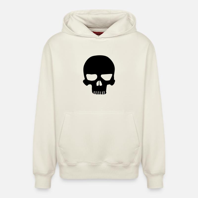 Crâne d'origine - Sweat à capuche unisexe décontracté en coton biologique – de SPREAD - blanc cassé