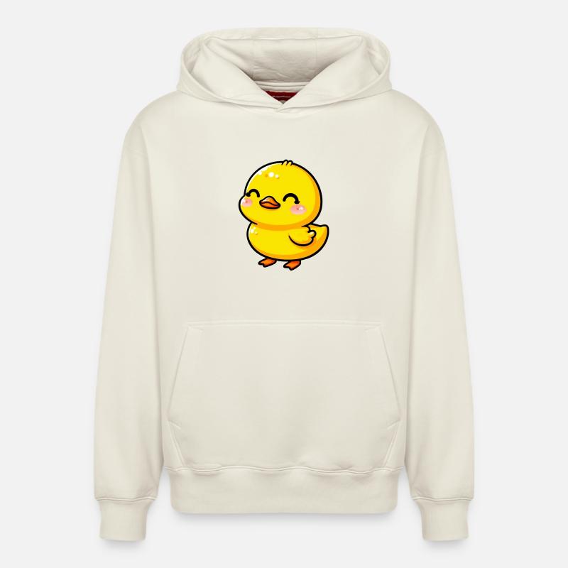 Caneton Canard Canard Canard - Sweat à capuche unisexe décontracté en coton biologique – de SPREAD - blanc cassé