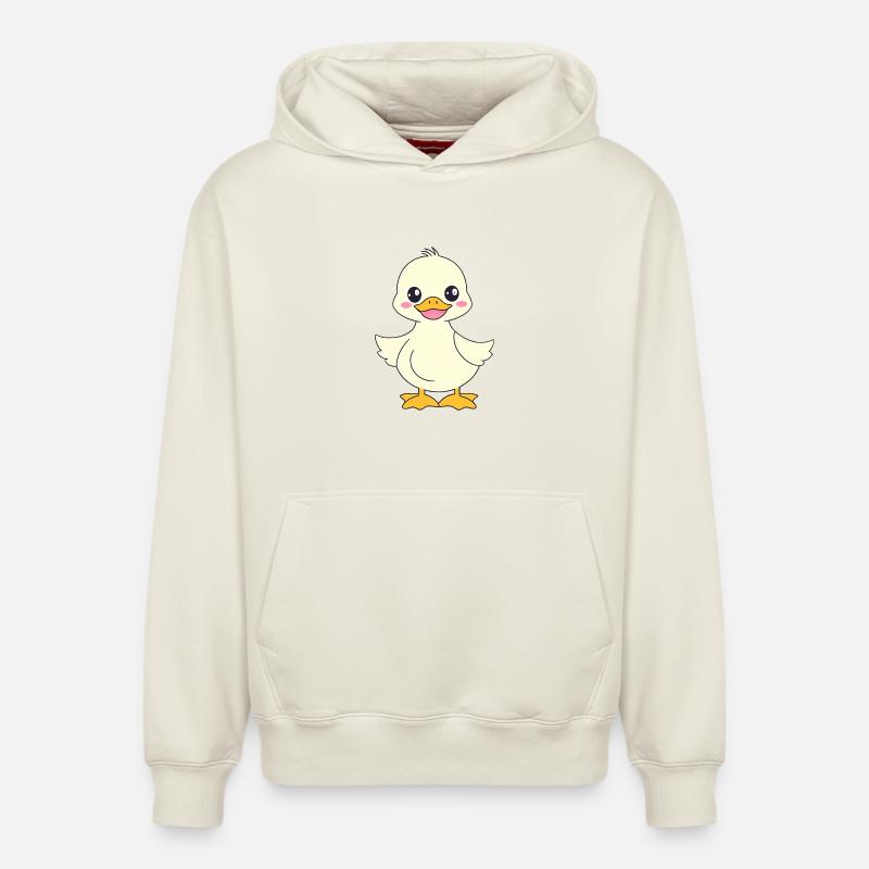 Bébé Duck Duck enfants mignon - Sweat à capuche unisexe décontracté en coton biologique – de SPREAD - blanc cassé