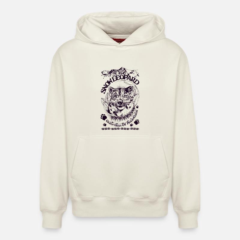 ONCE - Sweat à capuche unisexe décontracté en coton biologique – de SPREAD - blanc cassé