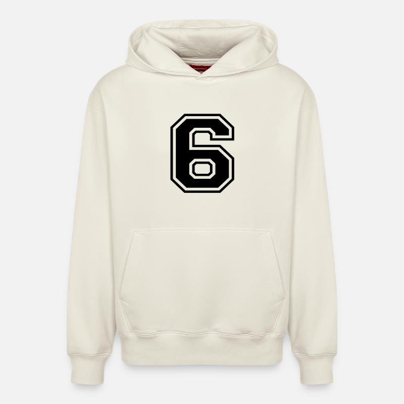 6 - Relaxed Unisex Organic Hoodie – von SPREAD - Naturweiß