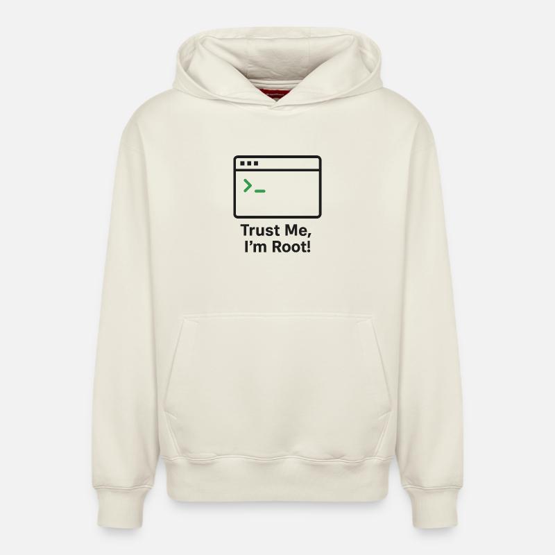 Croyez-moi, je suis Root - Sweat à capuche unisexe décontracté en coton biologique – de SPREAD - blanc cassé