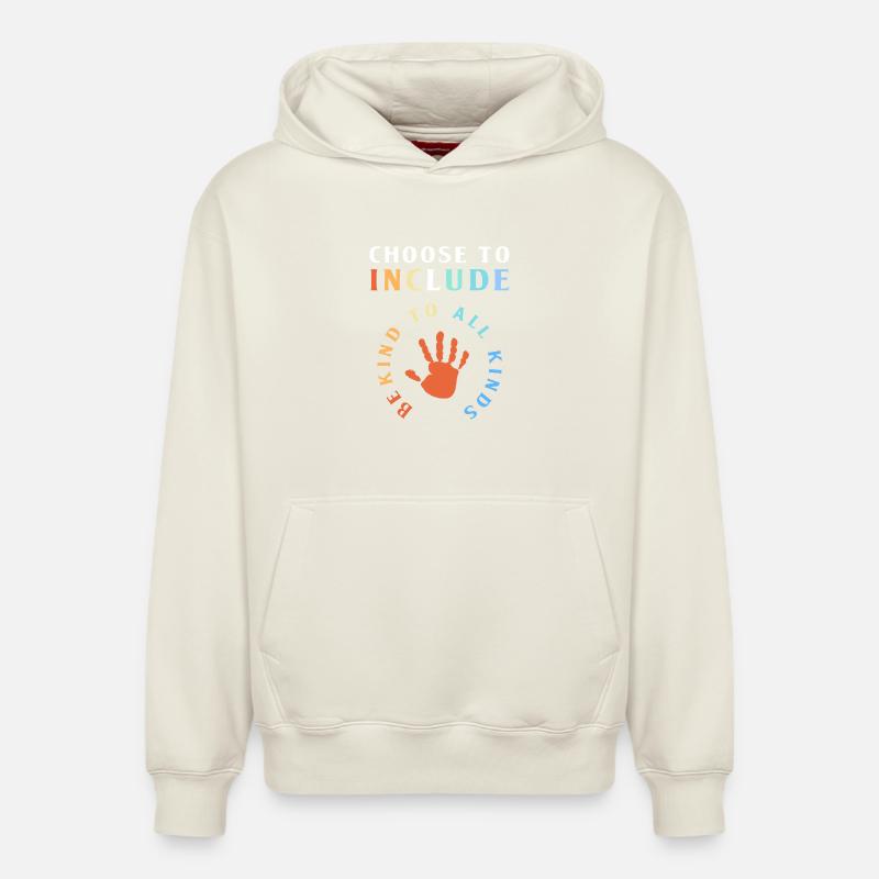 Pédagogue en éducation spécialisée - Sweat à capuche unisexe décontracté en coton biologique – de SPREAD - blanc cassé