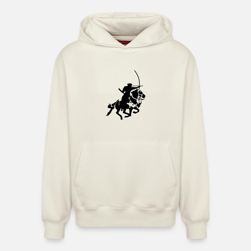 Archer - Sweat à capuche unisexe décontracté en coton biologique – de SPREAD - blanc cassé