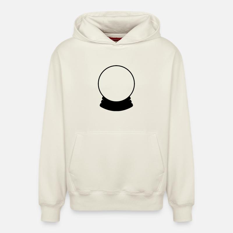 Boule de cristal - Sweat à capuche unisexe décontracté en coton biologique – de SPREAD - blanc cassé