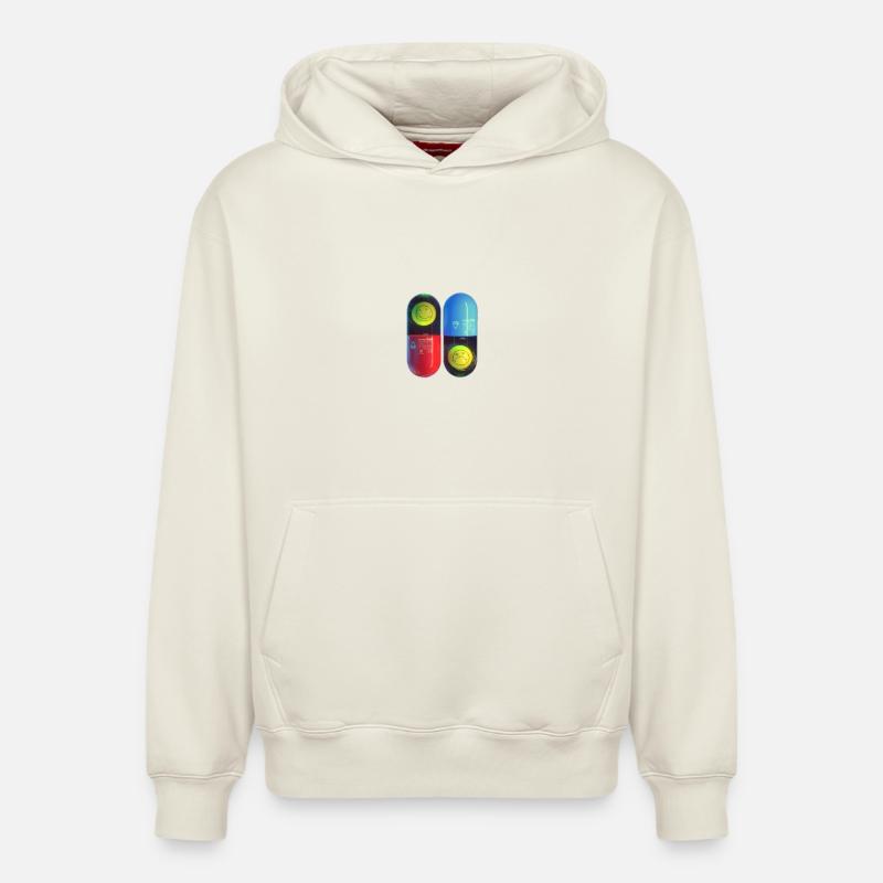 Matrix Nirvana - Relaxed Unisex Organic Hoodie – von SPREAD - Naturweiß