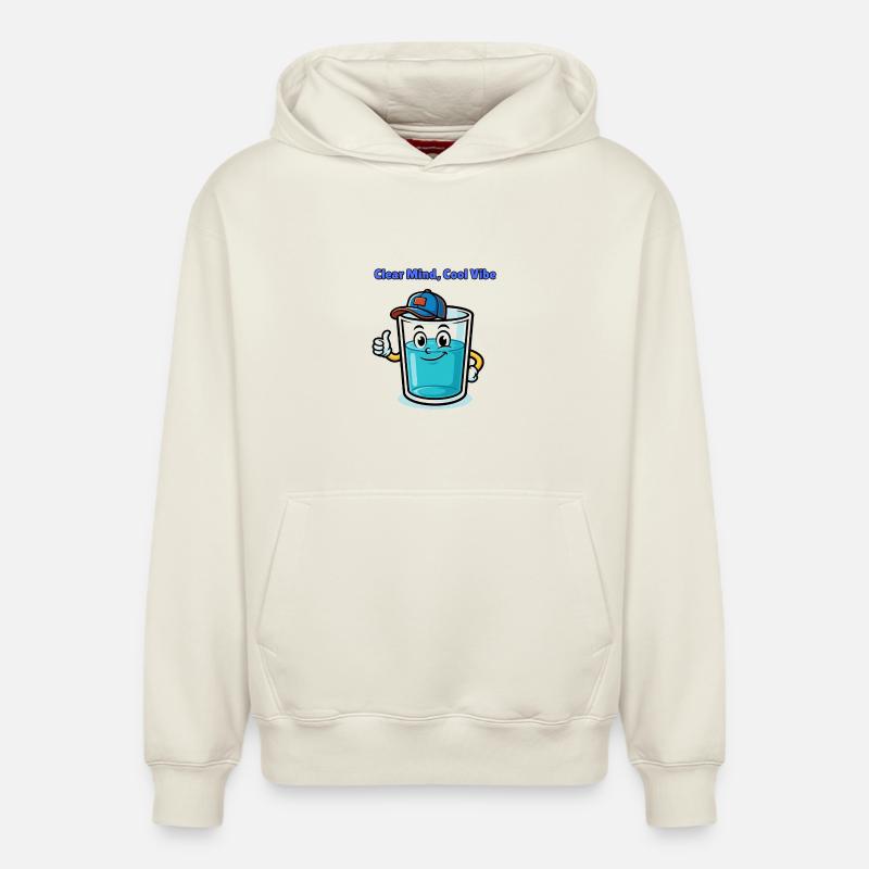 Esprit clair, ambiance cool - Sweat à capuche unisexe décontracté en coton biologique – de SPREAD - blanc cassé