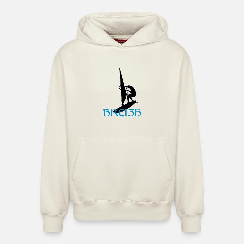 Windsurfen / Windsurfer / Windsurf / Windsurfing - Relaxed Unisex Organic Hoodie – von SPREAD - Naturweiß