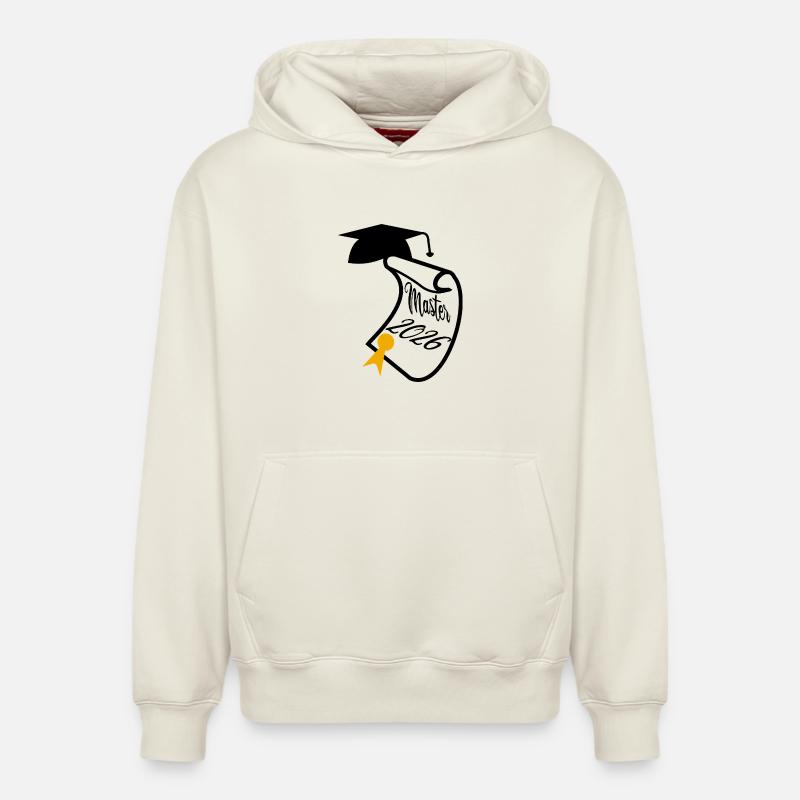 Master 2026 - Relaxed Unisex Organic Hoodie – von SPREAD - Naturweiß