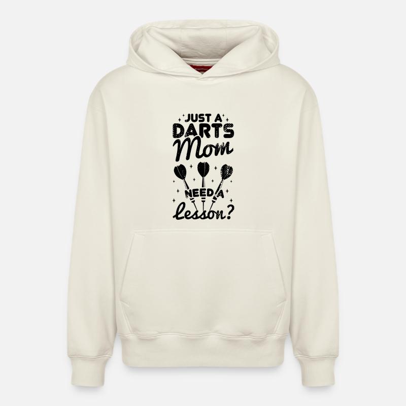 Maman dard - Sweat à capuche unisexe décontracté en coton biologique – de SPREAD - blanc cassé