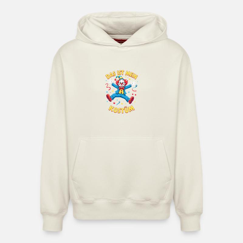 Carnaval costumé Politicien Carnaval - Sweat à capuche unisexe décontracté en coton biologique – de SPREAD - blanc cassé