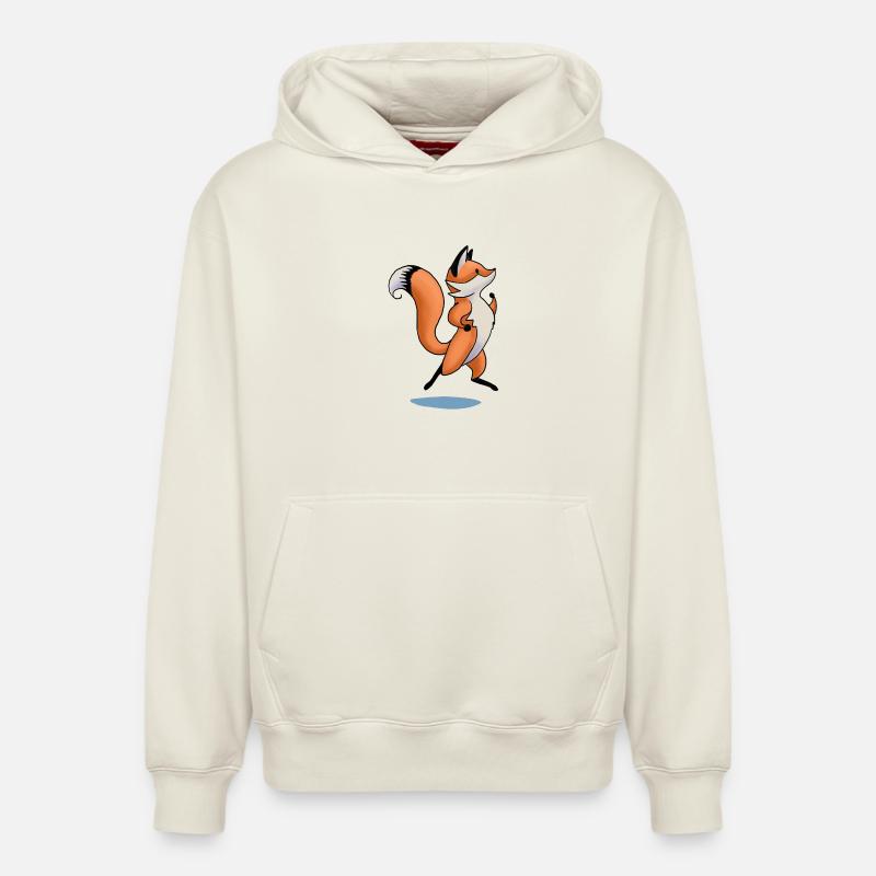 Fotrot - Sweat à capuche unisexe décontracté en coton biologique – de SPREAD - blanc cassé