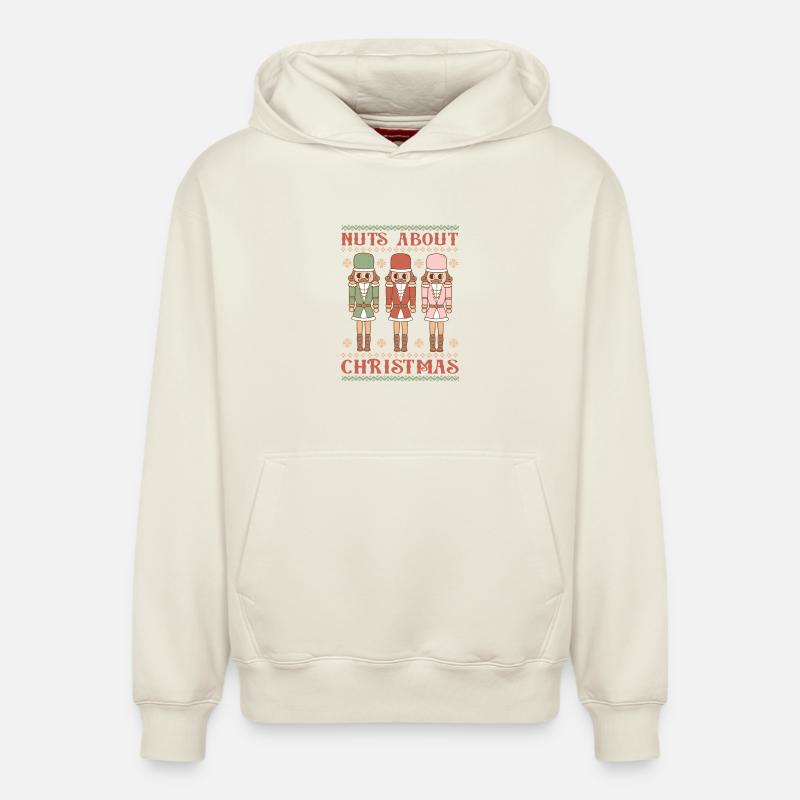 Hässlicher Weihnachtspullover - Relaxed Unisex Organic Hoodie – von SPREAD - Naturweiß