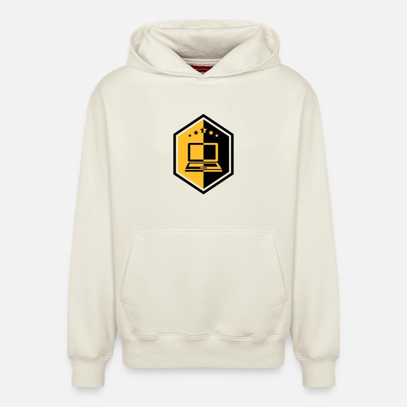 Computing / Informatik / Informatique - Relaxed Unisex Organic Hoodie – von SPREAD - Naturweiß