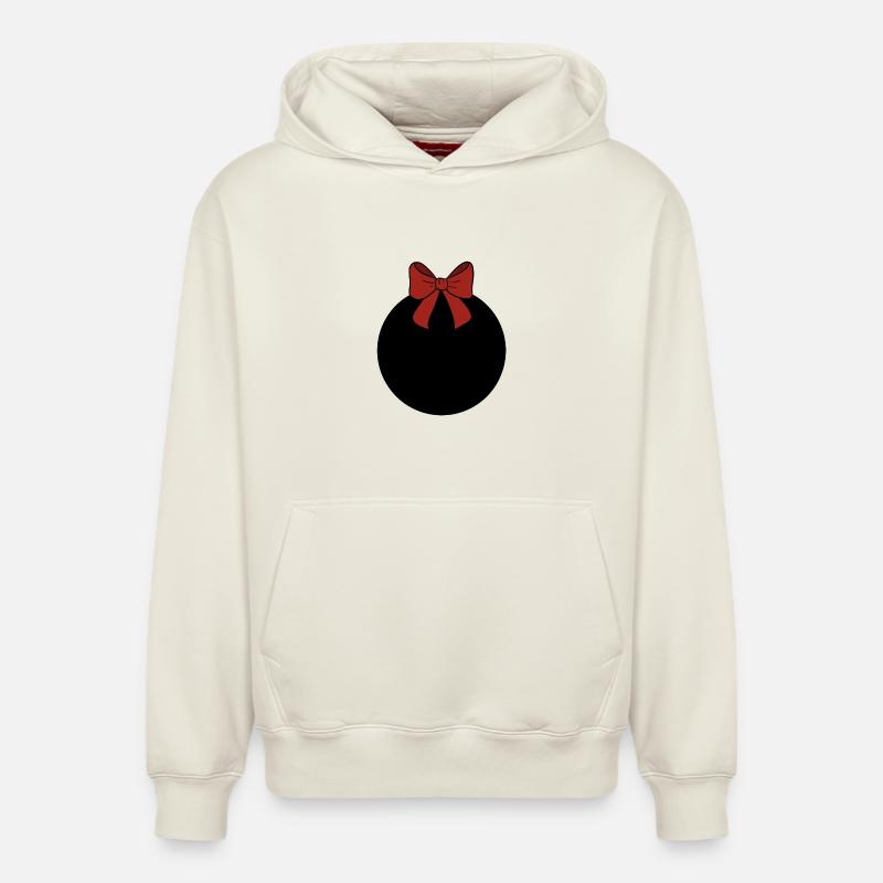 Weihnachtskugel  - Relaxed Unisex Organic Hoodie – von SPREAD - Naturweiß