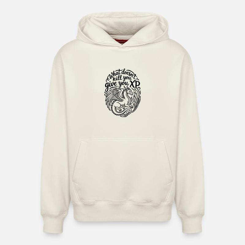 XP gamer - Sweat à capuche unisexe décontracté en coton biologique – de SPREAD - blanc cassé