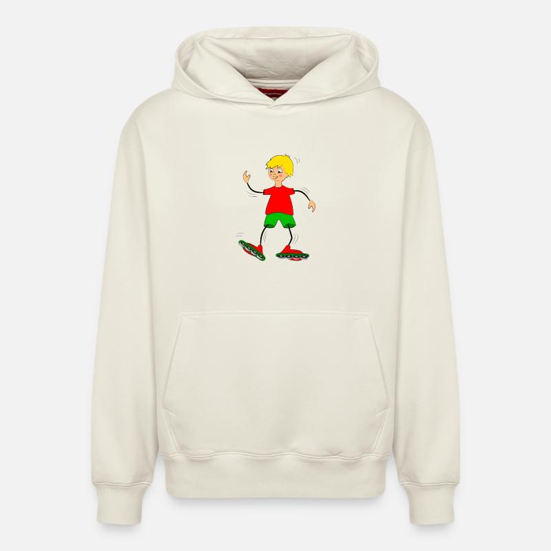 enfant - Sweat à capuche unisexe décontracté en coton biologique – de SPREAD - blanc cassé