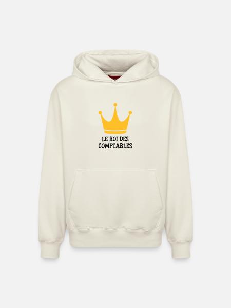 Accountant / Accounting / Comptable / Comptabilité - Relaxed Unisex Organic Hoodie – by SPREAD - off white