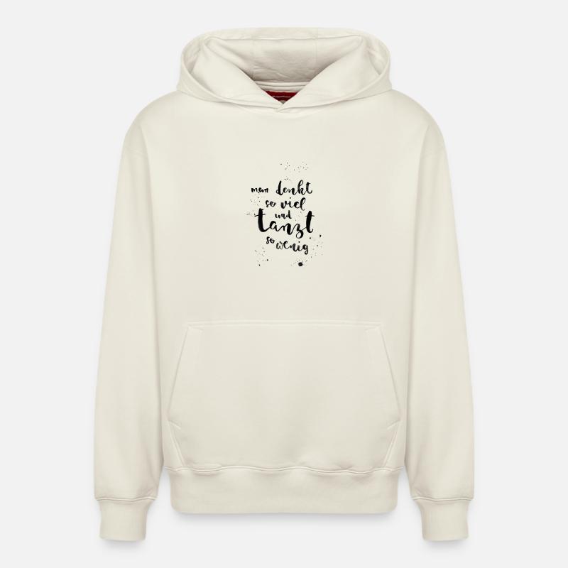 Pensées - Sweat à capuche unisexe décontracté en coton biologique – de SPREAD - blanc cassé