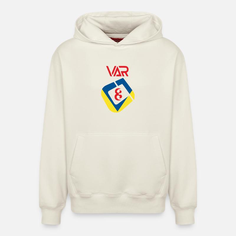 Var - Sweat à capuche unisexe décontracté en coton biologique – de SPREAD - blanc cassé