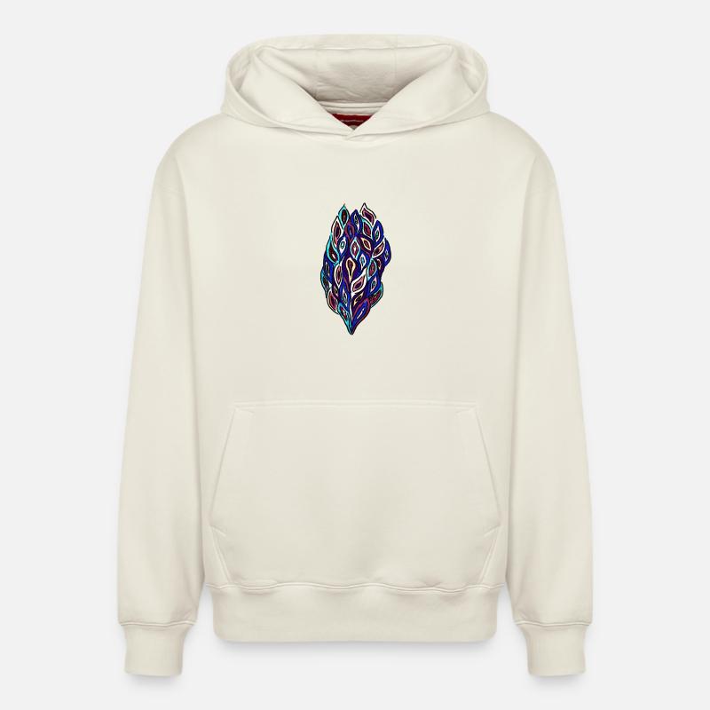 Vulve - Sweat à capuche unisexe décontracté en coton biologique – de SPREAD - blanc cassé
