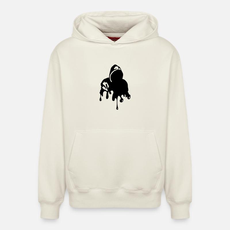 Graffiti - Relaxed Unisex Organic Hoodie – von SPREAD - Naturweiß