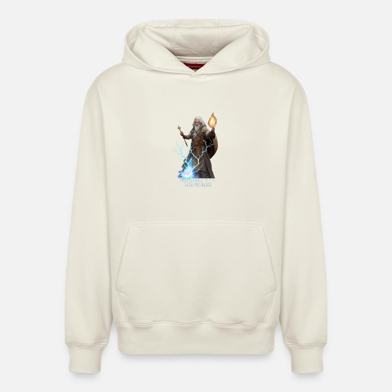 Magicien - Sweat à capuche unisexe décontracté en coton biologique – de SPREAD - blanc cassé