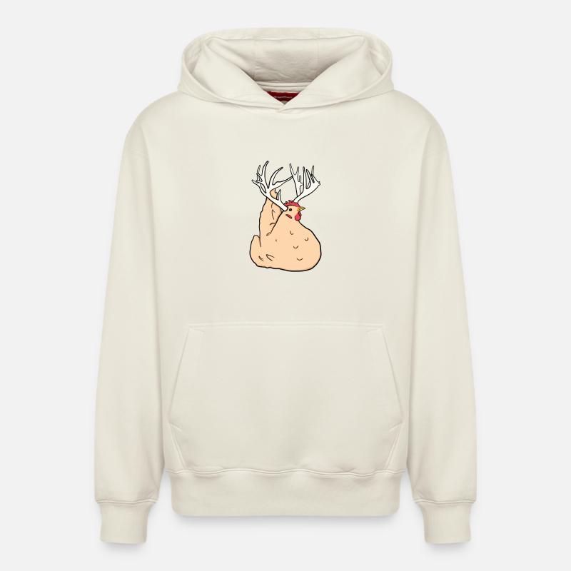 Orpingtons - Relaxed Unisex Organic Hoodie – von SPREAD - Naturweiß