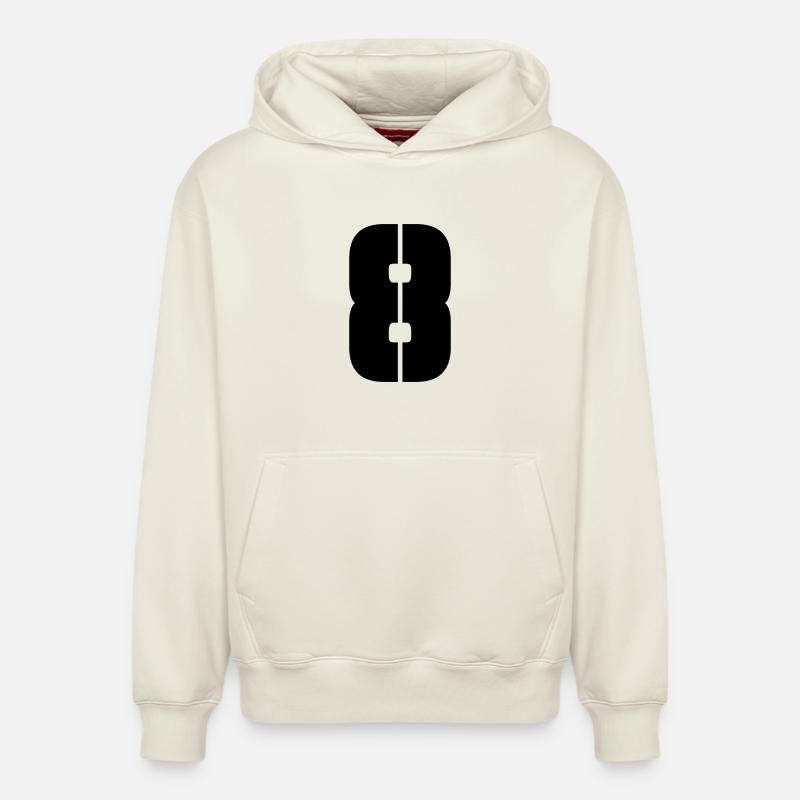 8 - Sweat à capuche unisexe décontracté en coton biologique – de SPREAD - blanc cassé