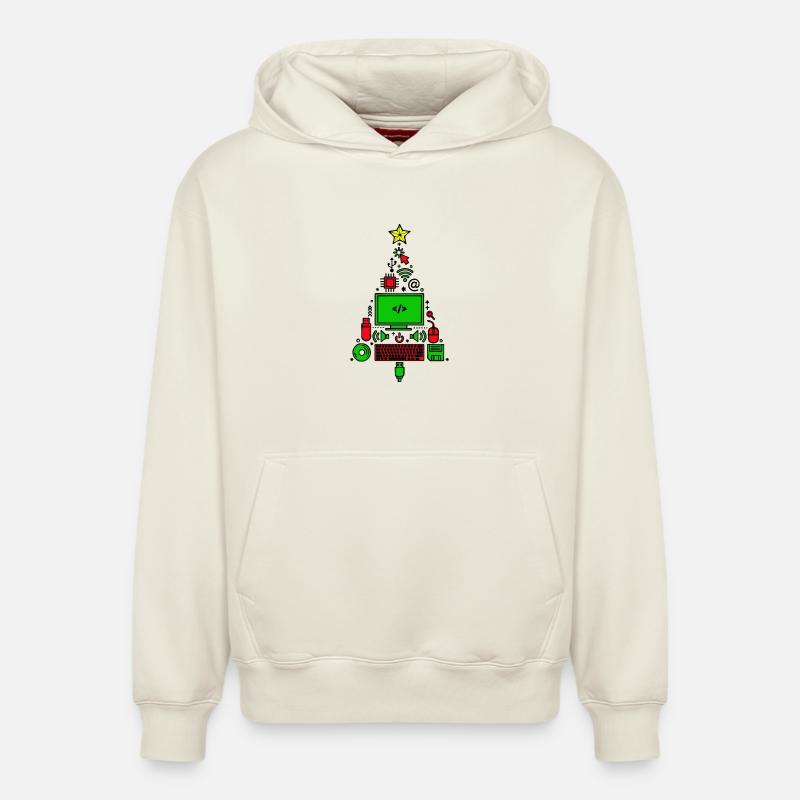 Code Computer Code Debug Skripting Programmierer - Relaxed Unisex Organic Hoodie – von SPREAD - Naturweiß