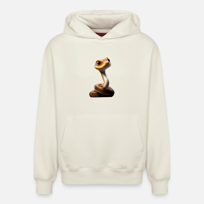 snake, python, cobra, rattlesnake, snakes - Relaxed Unisex Organic Hoodie – by SPREAD - off white