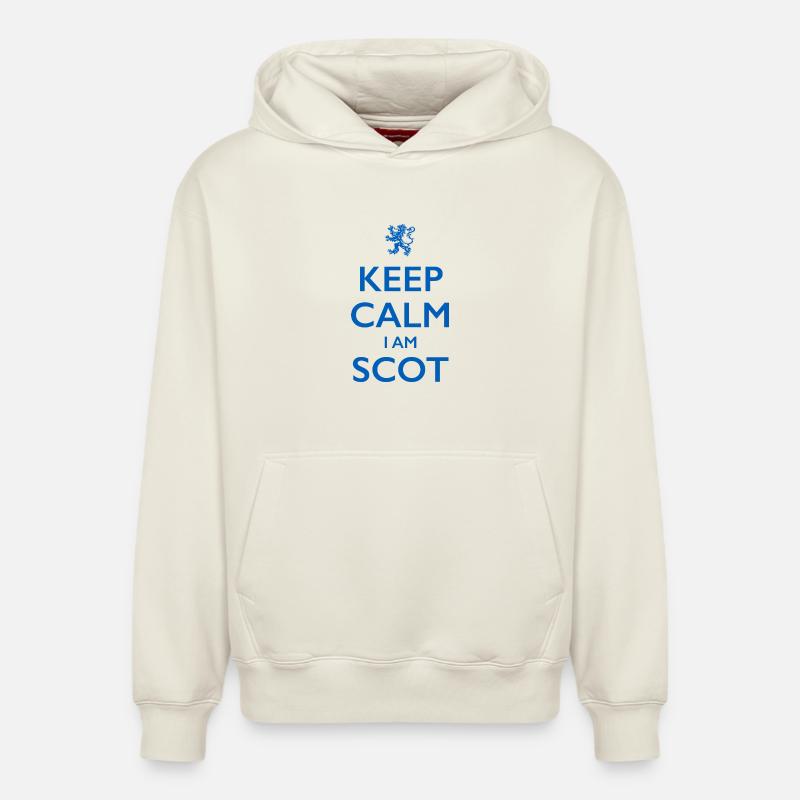 Ecossais, Ecosse - Sweat à capuche unisexe décontracté en coton biologique – de SPREAD - blanc cassé