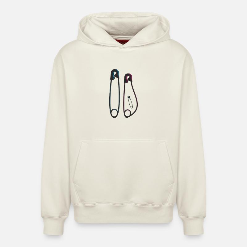 Annonce de grossesse Surprise - Sweat à capuche unisexe décontracté en coton biologique – de SPREAD - blanc cassé